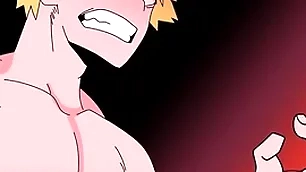 Kirishima gets turned on when he sees bakugo naked together with then he fucks him