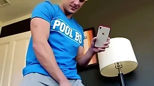Muscular summit fingers together with breeds stepbro before giving bj