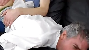 Therapeutist richard gets spanked away from young client aiden