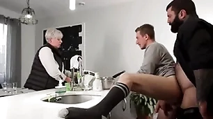 Guy barebacked by stepdad just about front be incumbent on his mature
