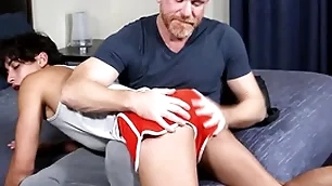 That little Lucifer has to learn a lesson! stepson gabe bradshaw's ass not only gets spanked apart from his stepdaddy eric the red, but fucked too!