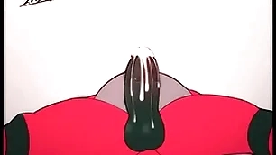 Incineroar sucking his own cock