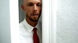 Mormon bishop spying on blithe little shaver luring shower
