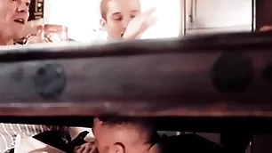 Elated man has his dicked sucked during r?le of meeting