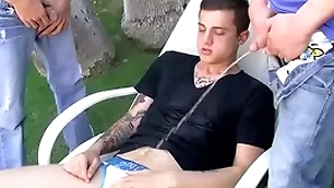 Ryan connors coupled with chris porter piss coupled with fuck in threesome