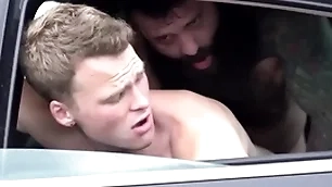 Enactment padre fucks his young stepson in the car - markus kage and brent north