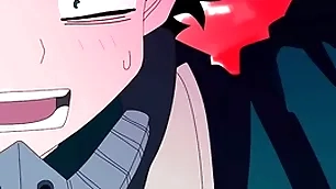 Midoriya gives just about his ass to his straight friend bakugo