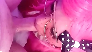 Cumming twice! femboy sucks with the addition of swallows 2 obese loads.
