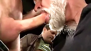 Hunks are covered in cum after getting  loads be expeditious for facials