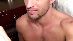 When (paul wagner) sees (colby tucker) he thinks he can collect a smile on his face after he cums on rosiness - reality dudes