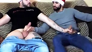 Above-board friends getting hot for christmas - magic javi & zeus ray