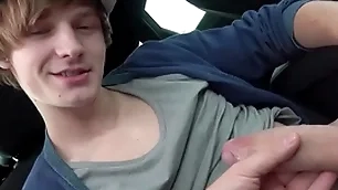 Handjob in the automobile - antony carter