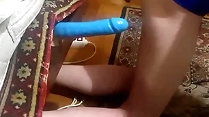 Crossdresser paroxysm on sex toy dildo hot sex