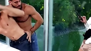 Hermaphrodite anal dudes fuck milf in pussy in threesome