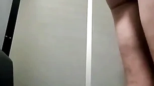 Sucking two dicks in the lead glory hole