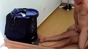 Cute lean guy gets paid to suck flannel at the season bottom and then make the beast with two backs bareback - bigstr 243