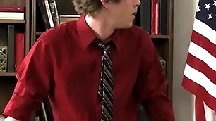 Cram braden phoenix raw fuck twink students in threesome