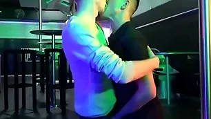 Bartender ethan gets fucked hard & bareback by horse-hung thomas!