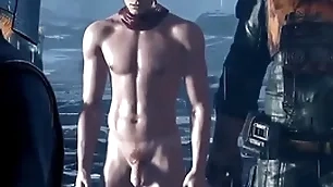 Hot naked 3d male redolence in amusement