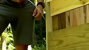 Board han coupled with seth roberts anal bang after pissing
