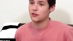 Innocent teen house-servant gets his perfect at hand butt spanked for his bad grades by his strict stepfather