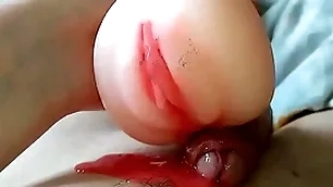 Cumming inside your mint pussy - using pocket pussy and dirty talking