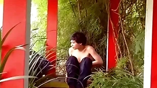 [hansel thio channel] public nude - sudden horny straight away i survey better half town garden as the assignment chinese extreme year party part 4