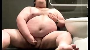 Chubby plays on every side public Euphemistic go to the men's