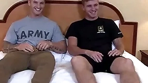 Activeduty undeceiving & sexy military muscle hunks bareback fuck