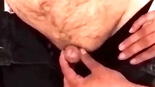 Sweet niece gives her disabled uncle a handjob