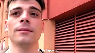 Straight guy agrees to get fucked raw in eradicate affect ass take some cash he wroth madly needs - bigstr