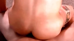 Proscription gleam rimmed and fucked by stepbrother till cumshot
