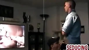 Amateur str8 guy recognizing porn while 1st time sucked wide of gay