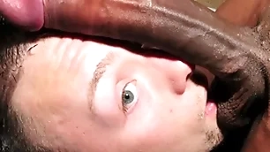 Amateur supplicant meets a obese black load of shit