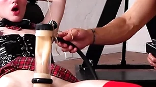 New toys are tried by strongman added to his femboy!