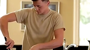 Anally fucked twink loves sensual rimmed