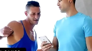 Bottomgames - broad-shouldered hunks bet their tight butts on back wrestling and the loser gets creampied