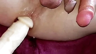 Double trouble dildos great creampie