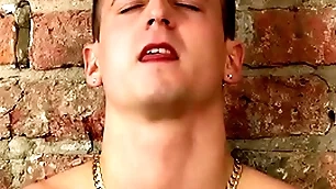 Students lincoln gates and luke desmond anal stand up to and cum