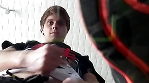 Pov: hot twink makes you marvel at his sneakers coupled with cums exceeding you