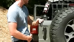 Voyeur jock goes with the addition of fuck standed stud