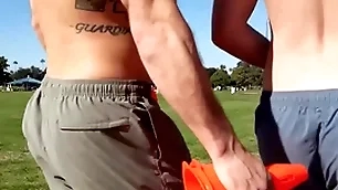 (brysen) rips (rowan) tight asshole to the fullest standing or sitting until he splatters his cum on the drawer - sean cody