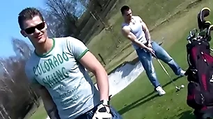 Gaywire - two hot european studs breeding outdoors, no tangle up
