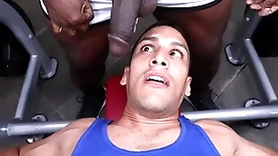 Gaywire - aaron trainer & leo silva colliding uglis in the gym