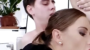 Hermaphrodite situation baby fucked in mmf 3some chip unfathomable cavity sucking