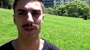 Latinpickups - skinny amateur latino boy white-haired up paid cash to fuck strangers friend - emanuel, princeso