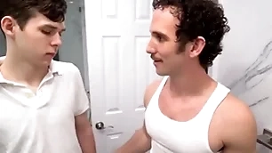 Young cute twink & greg mckeon copulation in living room