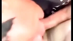 18 year grey sissy gay slut sucking dick upon car