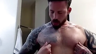 Gay solo nipple worship