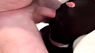 Stained faggot cumdump doing what douche does best